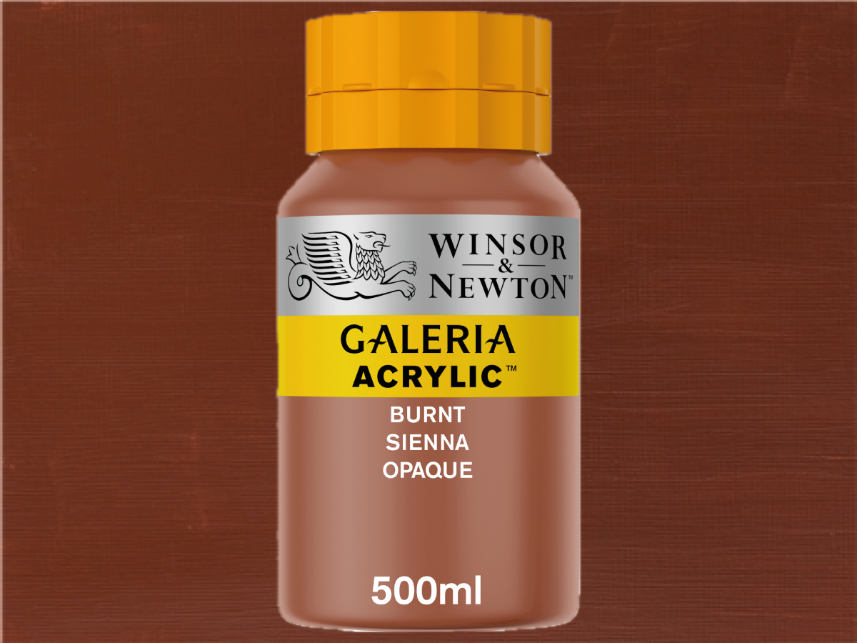 WINSOR & NEWTON GALERIA ACRYLIC 500ML 077 SIENA GEBRANNT OPAK 1