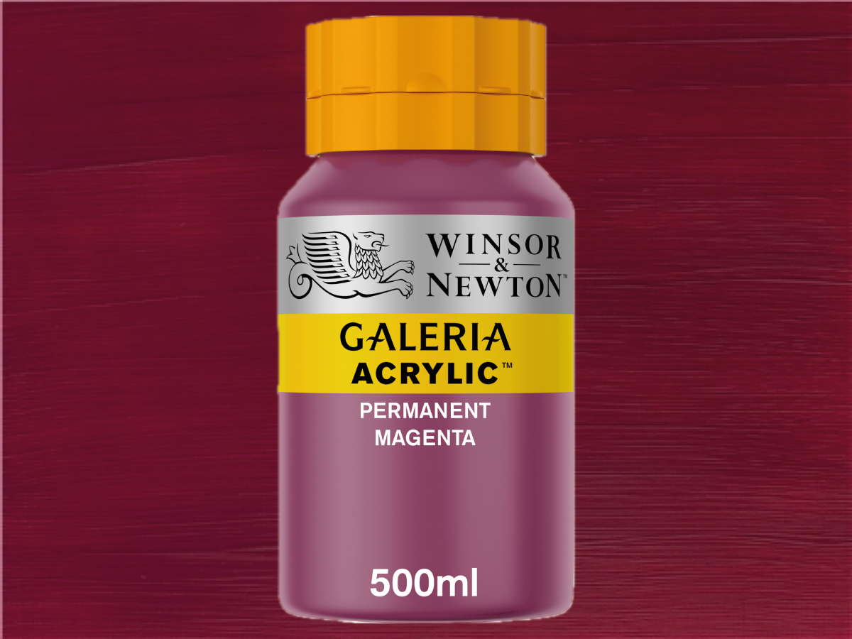 WINSOR & NEWTON GALERIA 500ML 488 PERMANENT MAGENTA 1