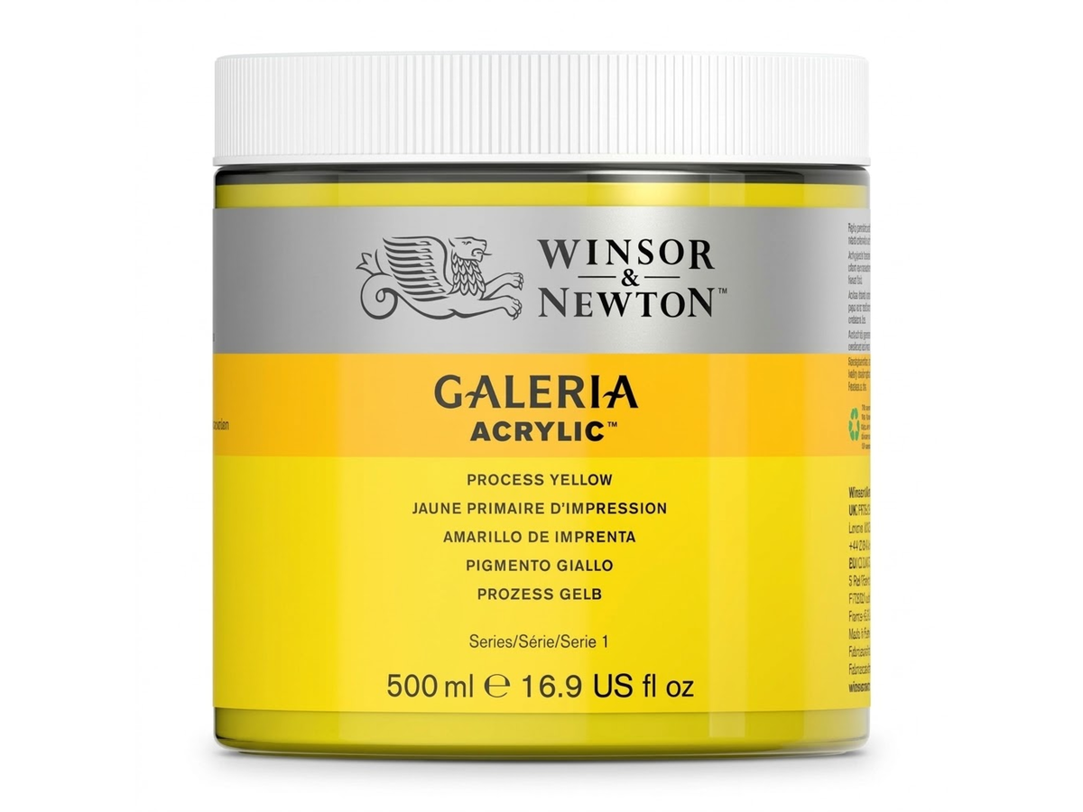 WINSOR & NEWTON GALERIA 500ML 527 PROCESSGELB 1