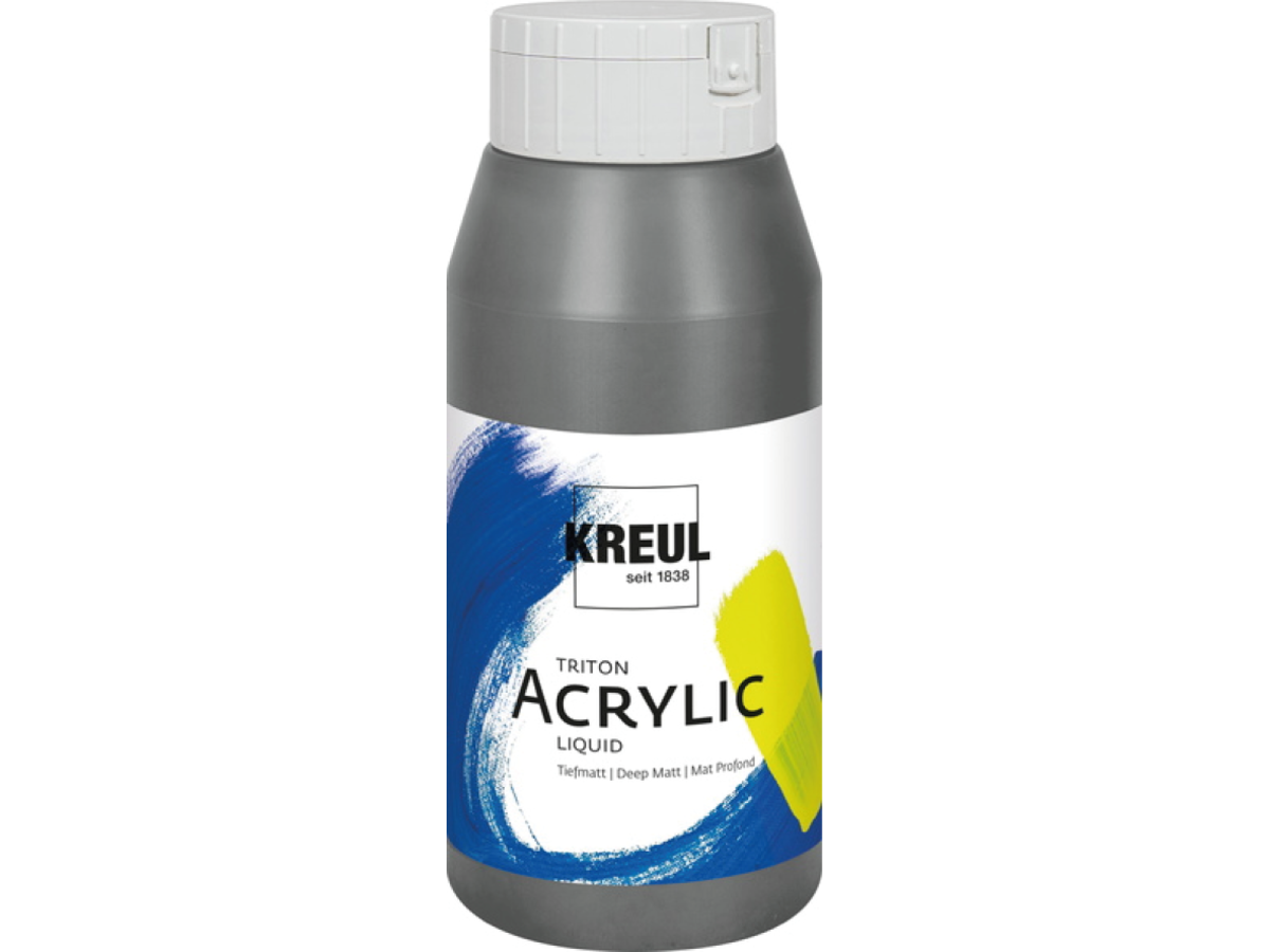 KREUL TRITON ACRYLIC LIQUID 750ML 086 GRAPHITE 1