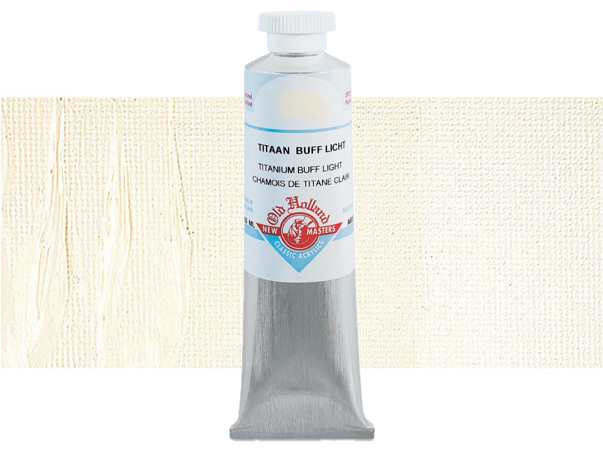 OLD HOLLAND NEW MASTERS ACRYL 60ML SERIE A TITANIUM BUFF LIGHT 606 1
