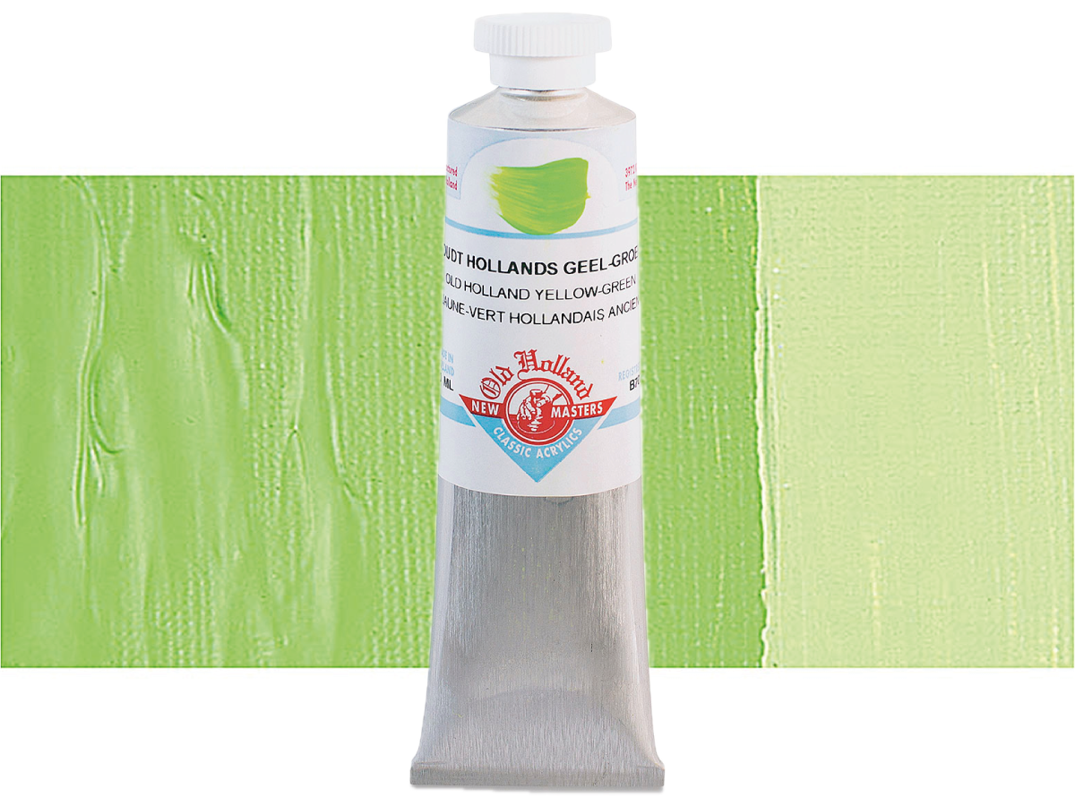 OLD HOLLAND NEW MASTERS ACRYL 60ML SERIE B YELLOW GREEN 702 1