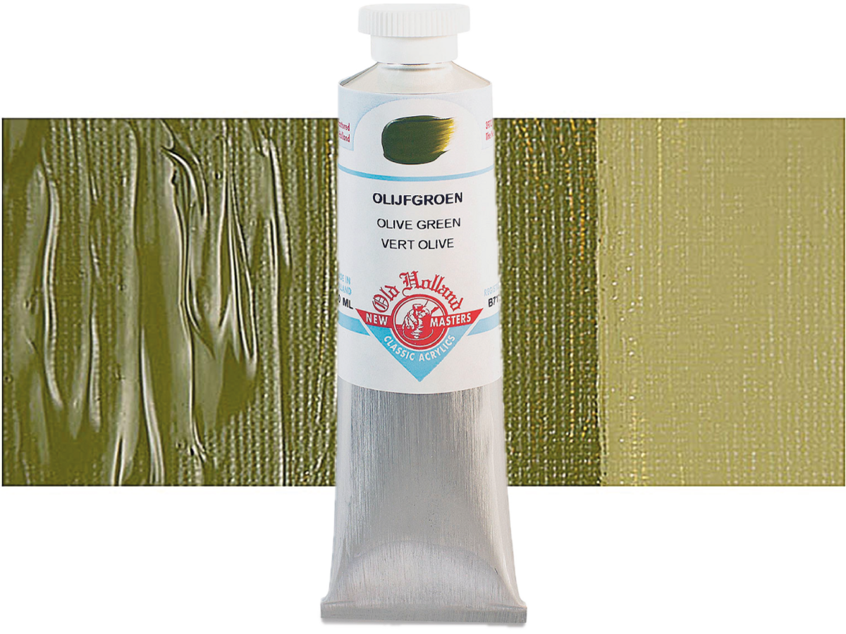 OLD HOLLAND NEW MASTERS ACRYL 60ML SERIE B OLIVE GREEN 711 1