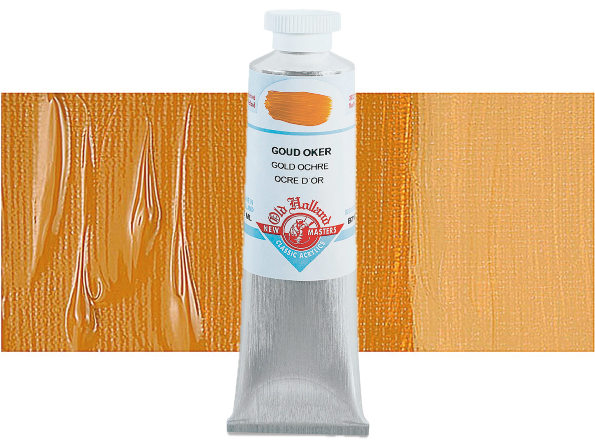 OLD HOLLAND NEW MASTERS ACRYL 60ML SERIE B GOLD OCHRE 718 1