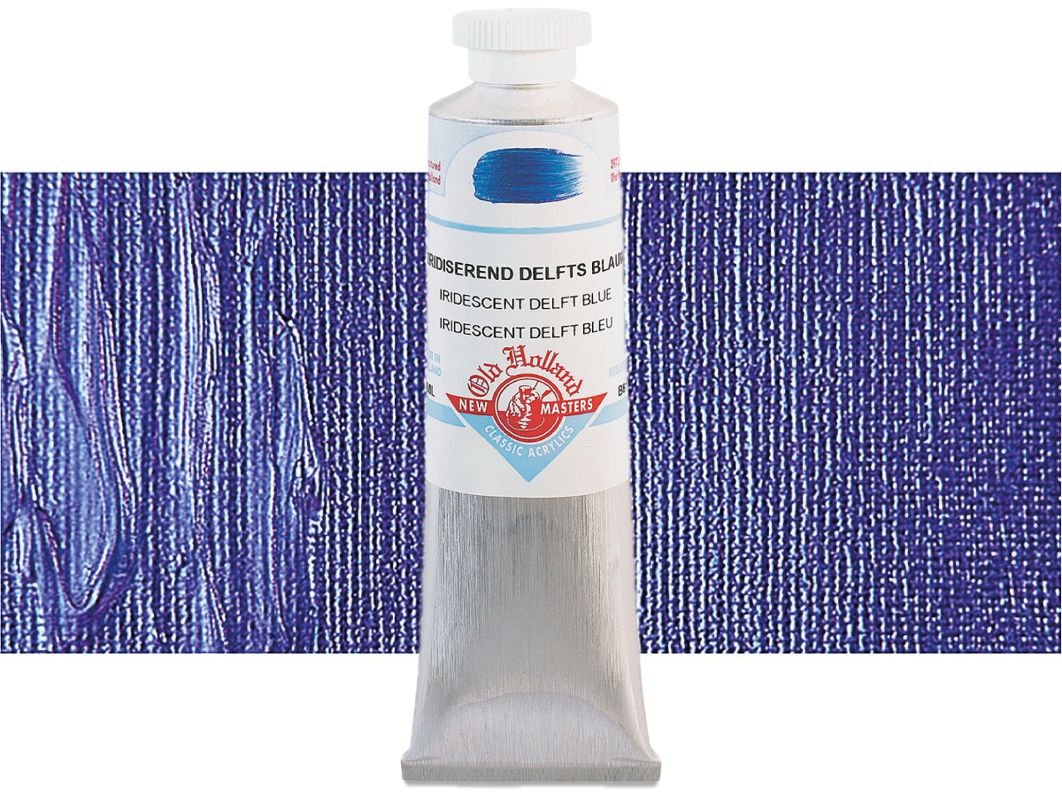 OLD HOLLAND NEW MASTERS ACRYL 60ML SERIE B IRIDESCENT BLUE 811 1