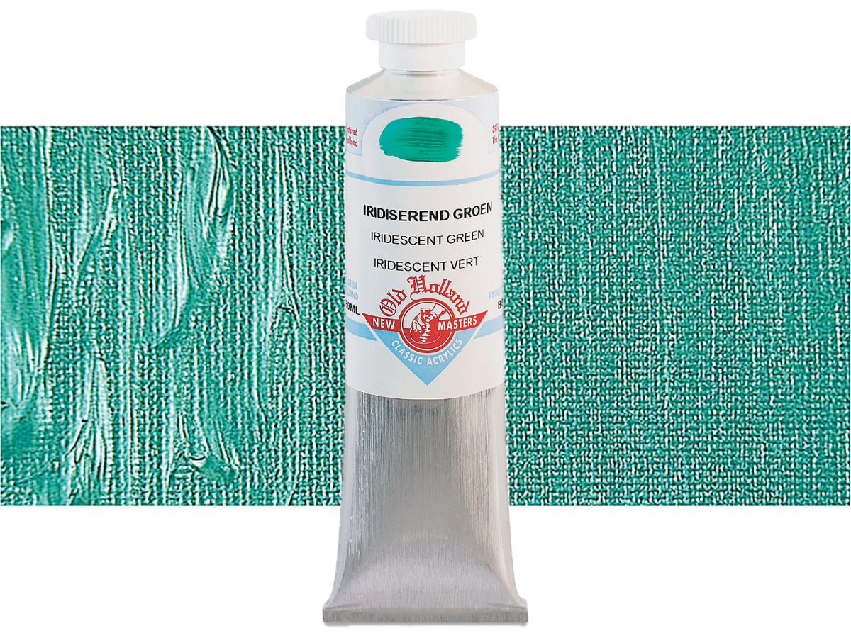 OLD HOLLAND NEW MASTERS ACRYL 60ML SERIE B IRIDESCENT GREEN 814 1
