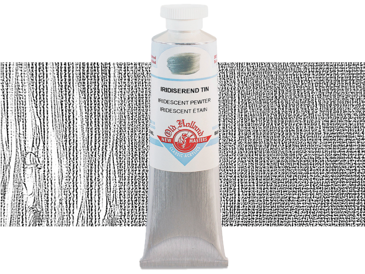 OLD HOLLAND NEW MASTERS ACRYL 60ML SERIE B IRIDESCENT PEWTER 827 1