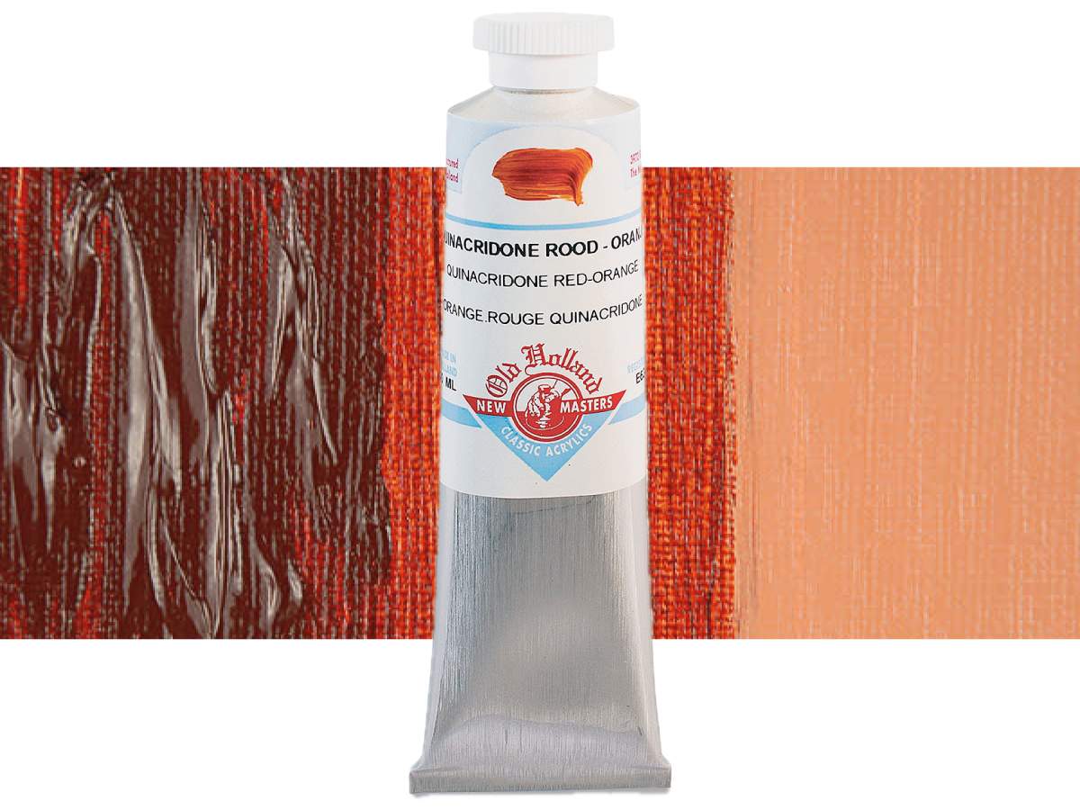 NEW MASTERS ACRYL 60ML QUINACRIDONE RED-ORANGE 634 1