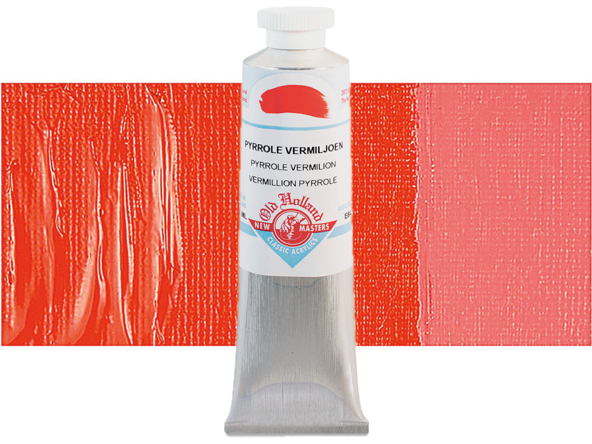 NEW MASTERS ACRYL 60ML PYRROLE VERMILION 643 1
