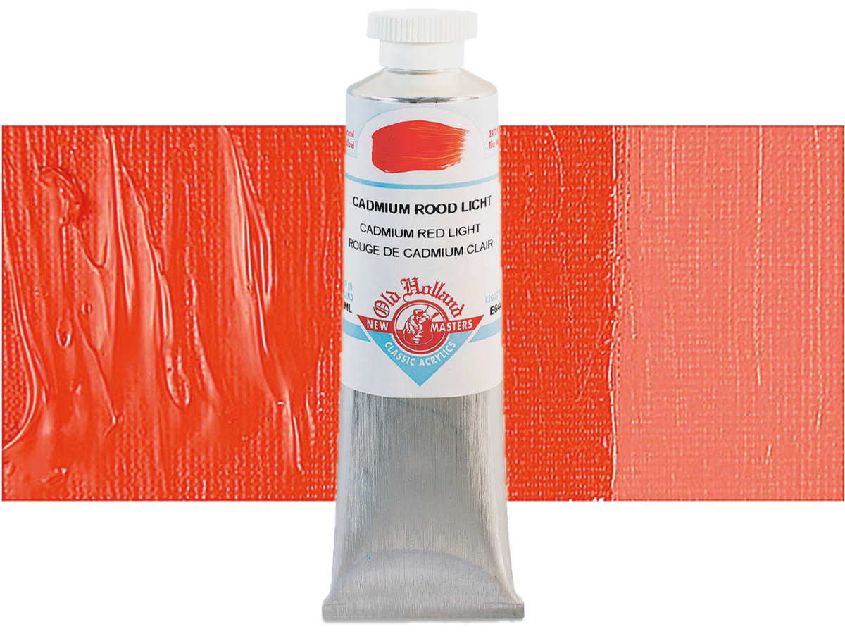 NEW MASTERS ACRYL 60ML CADMIUM RED LIGHT 644 1