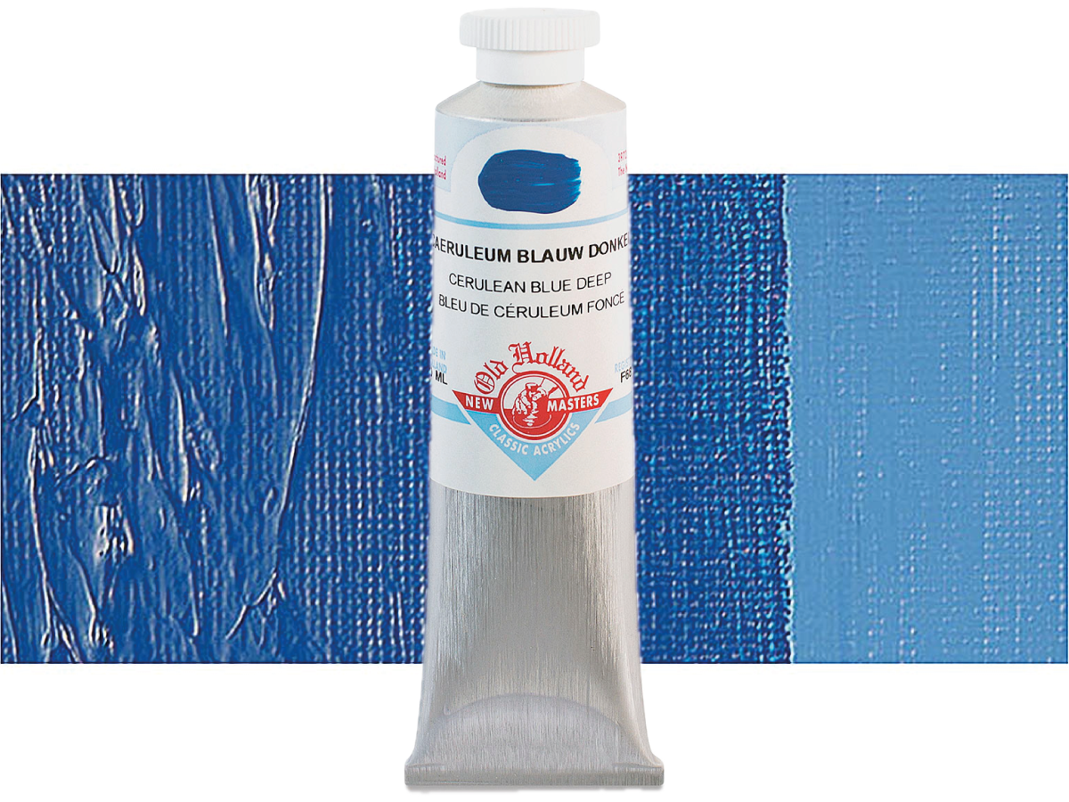 NEW MASTERS ACRYL 60ML CERULEAN BLUE DEEP 689 1