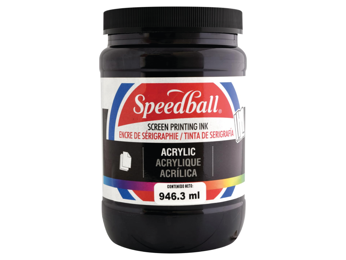SPEEDBALL ACRYL SIEBDRUCKFARBE 946ML - BLACK 1