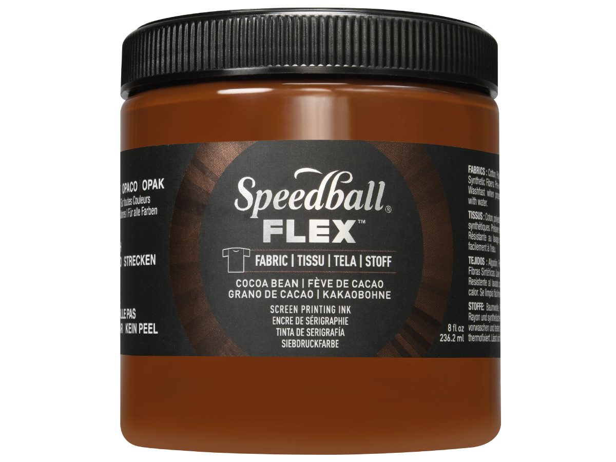 SPEEDBALL FLEX SCREEN PRINTING FABRIC INK 236ML COCOA BEAN 1