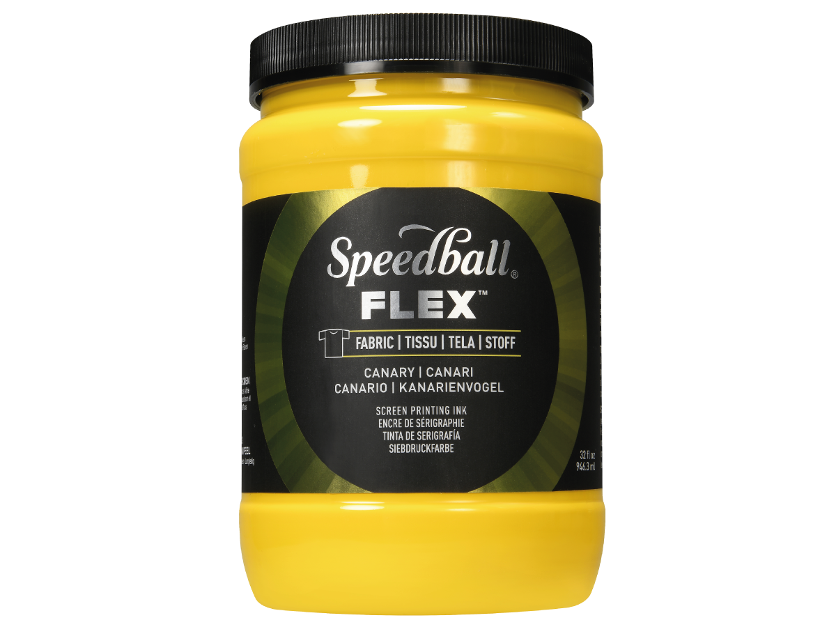 SPEEDBALL FLEX SCREEN PRINTING FABRIC INK 946ML CANARY 1
