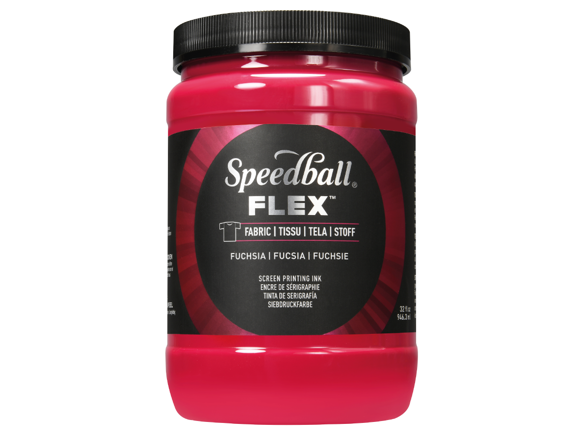 SPEEDBALL FLEX SCREEN PRINTING FABRIC INK 946ML FUCHSIA 1