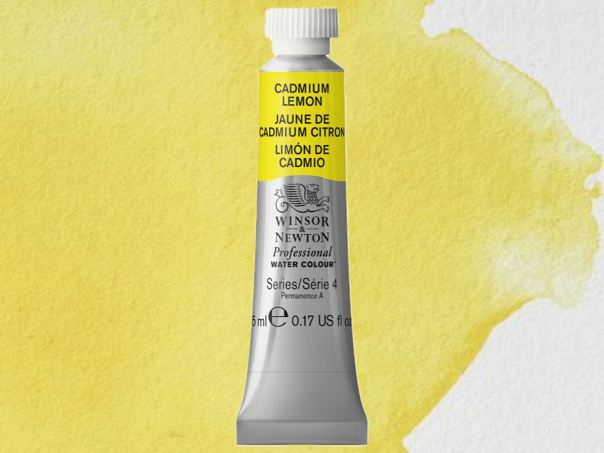WINSOR & NEWTON AQUARELLFARBE 5ML 086 KADMIUMZITRON 1