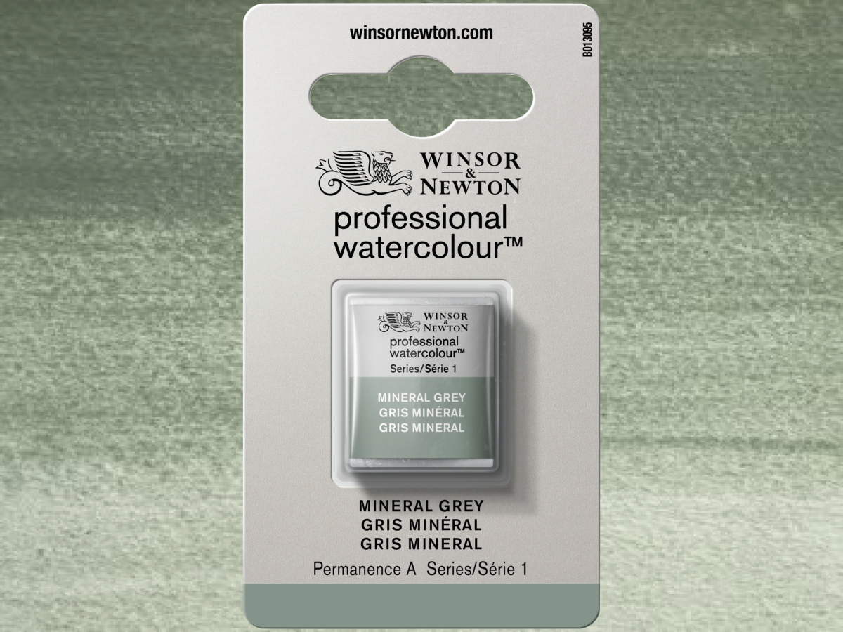 WINSOR & NEWTON AQUARELLFARBE 1/2NÄPF S1 MINERAL GREY 1
