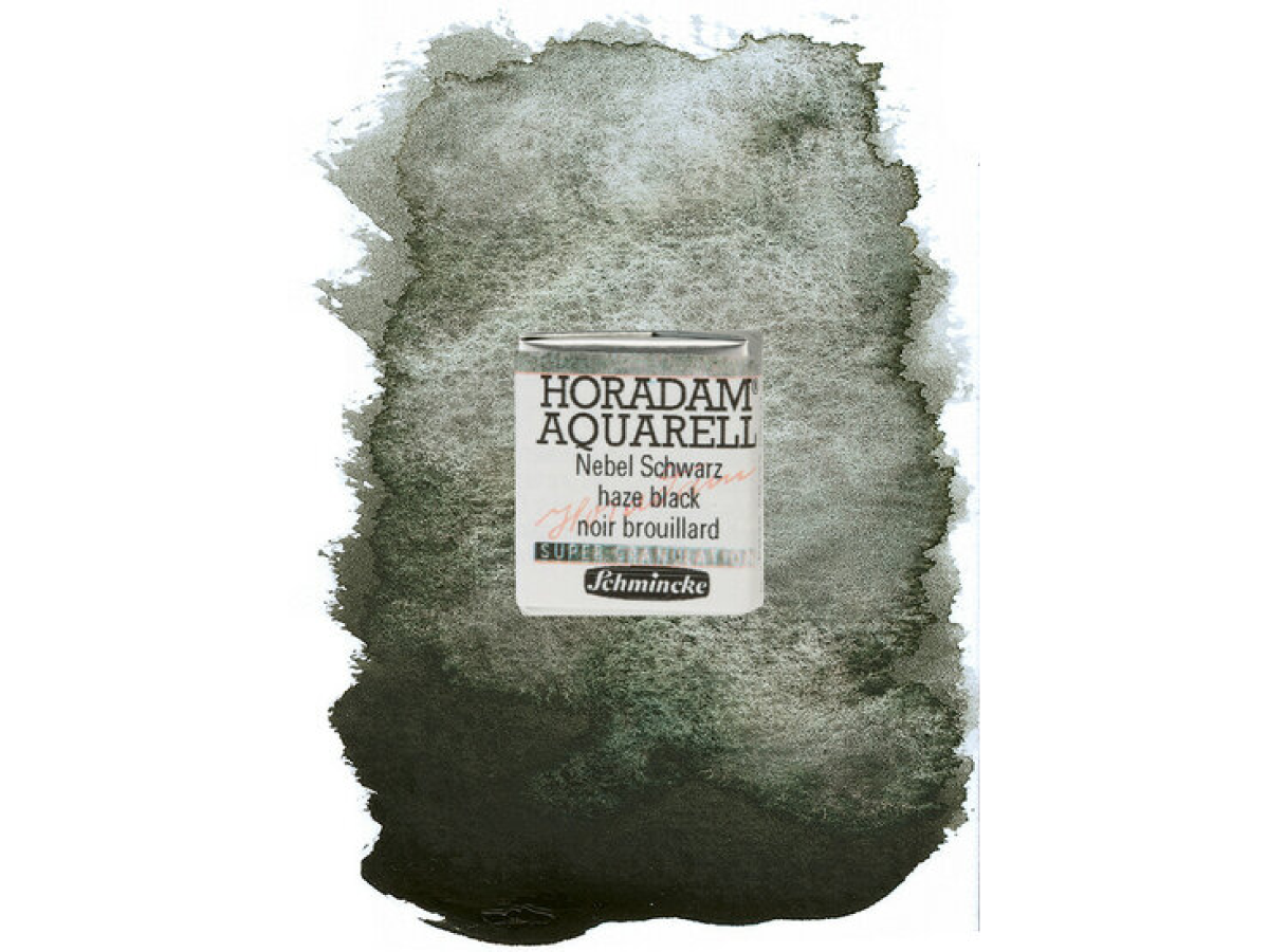 SCHMINCKE HORADAM AQUARELL 1/2 NAPF S3 970 HAZE BLACK 1
