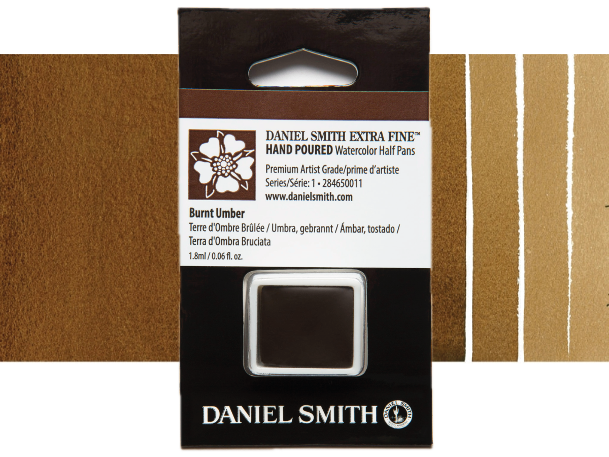 DANIEL SMITH AQUARELLFARBE 1/2 NAPF S1 011 BURNT UMBER 1
