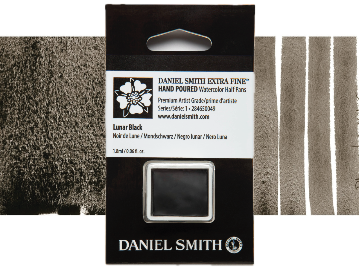 DANIEL SMITH AQUARELLFARBE 1/2 NAPF S1 049 LUNAR BLACK 1