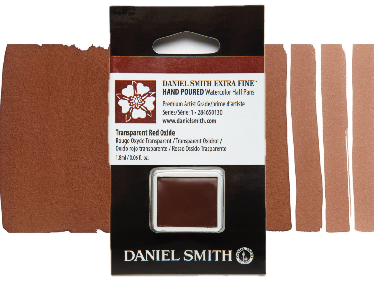 DANIEL SMITH AQUARELLFARBE 1/2 NAPF S1 130 TRANSPARENT RED OXID 1