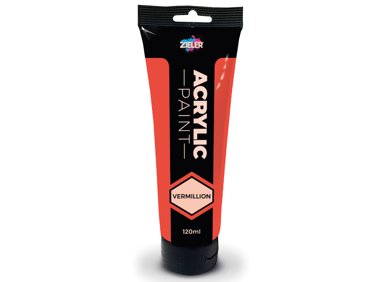 ZIELER ACRYLVERF 120ML ZINNOBERROT 1