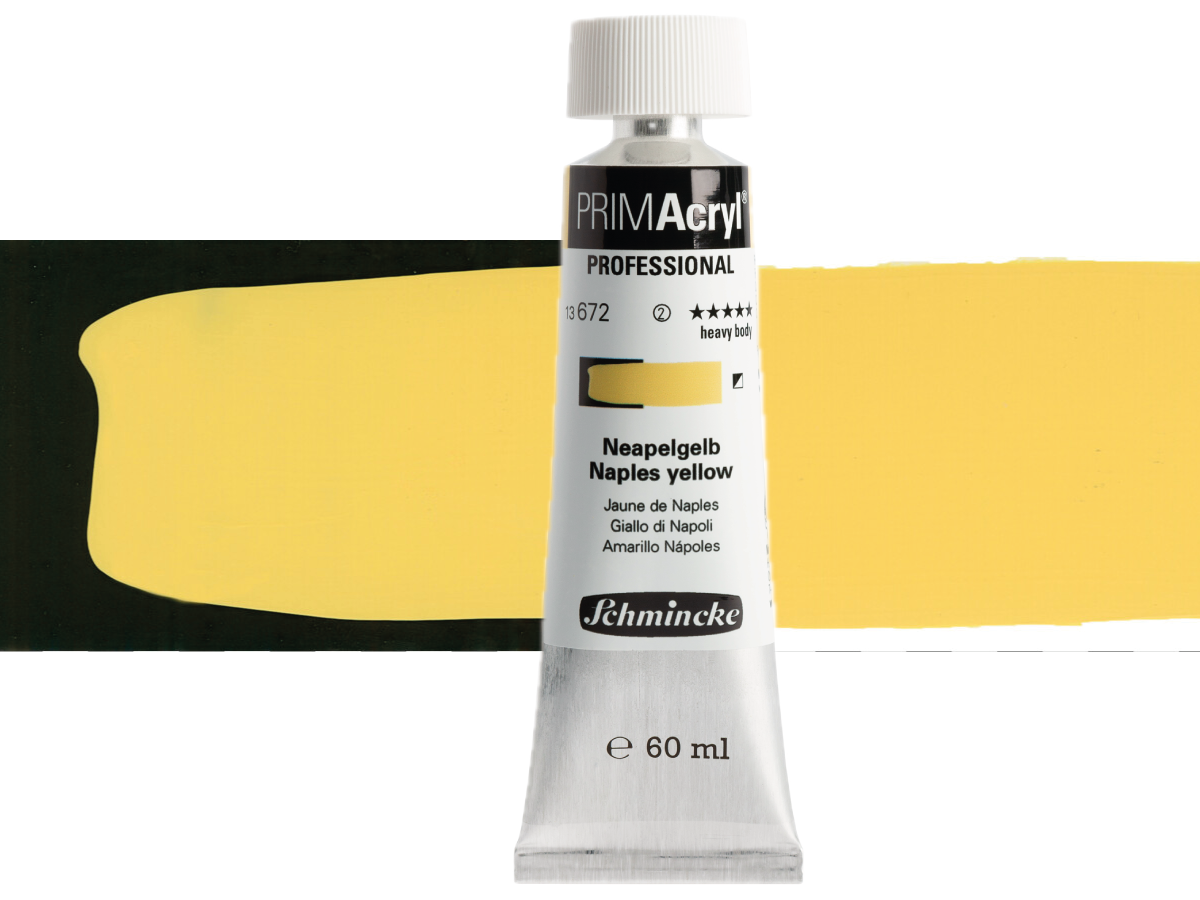 SCHMINCKE PRIMACRYL 60ML S2 672 NAPLES YELLOW 1
