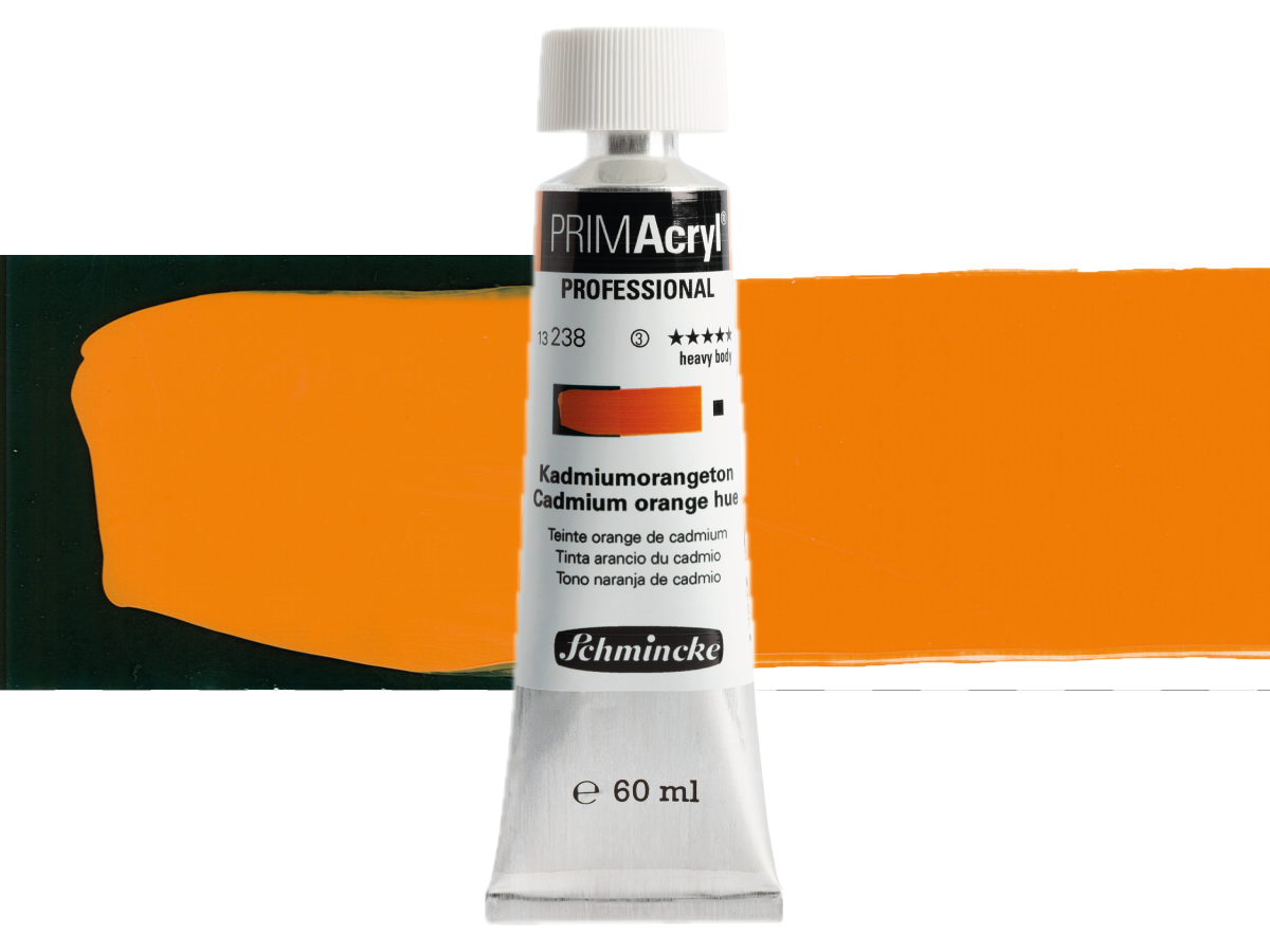 SCHMINCKE PRIMACRYL 60ML S3 238 CADMIUM ORANGE HUE 1