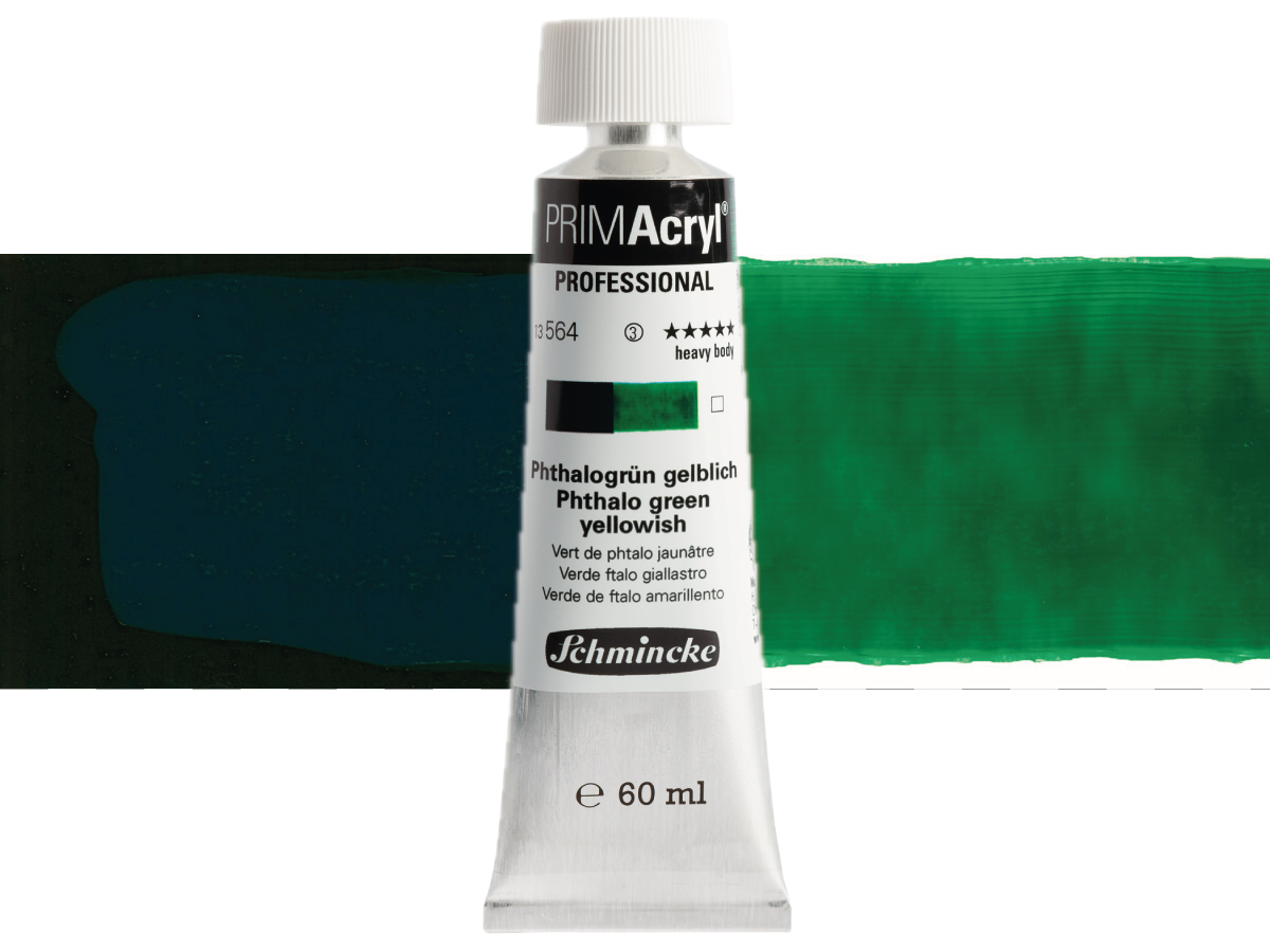 SCHMINCKE PRIMACRYL 60ML S3 564 PHTHALO GREEN YELLOWISH 1