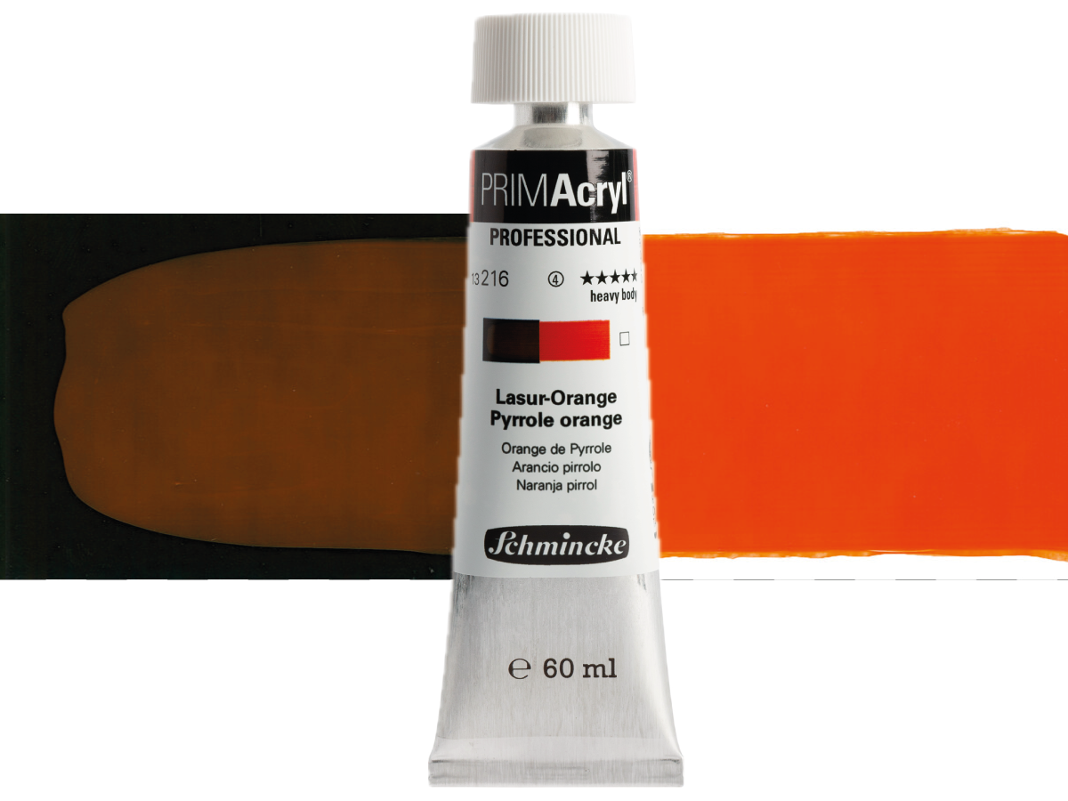 SCHMINCKE PRIMACRYL 60ML S4 216 PYRROLE ORANGE 1