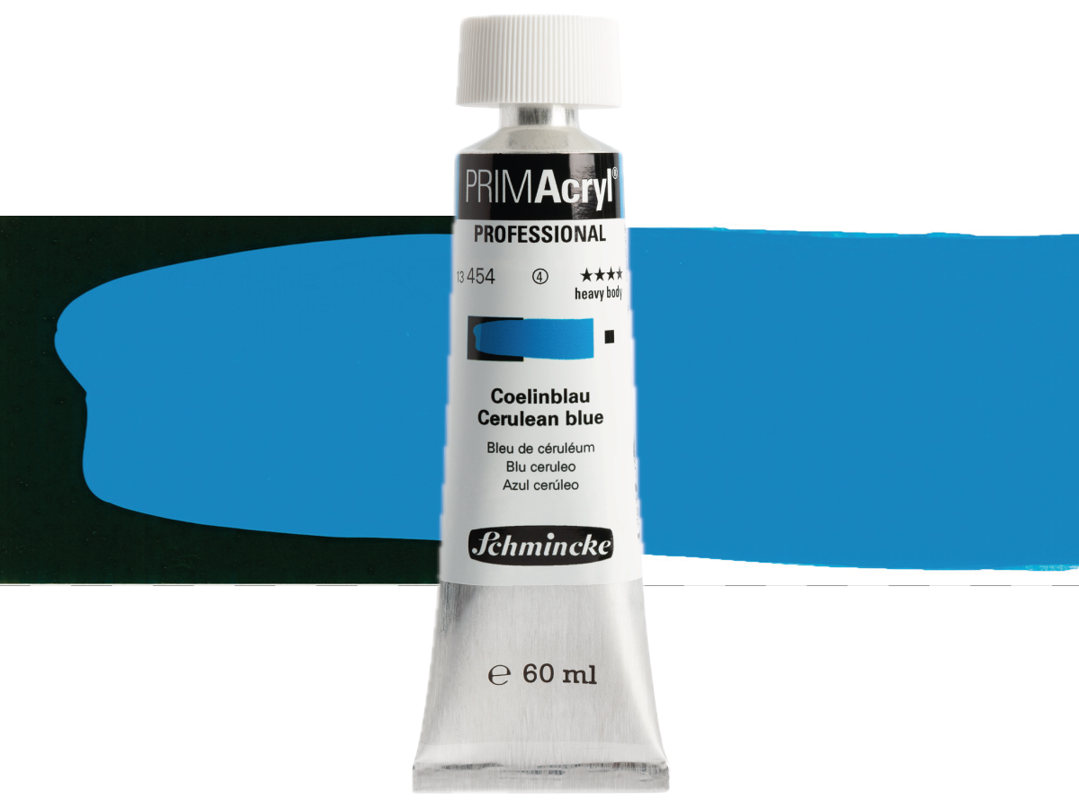 SCHMINCKE PRIMACRYL 60ML S4 454 CERULEAN BLUE 1