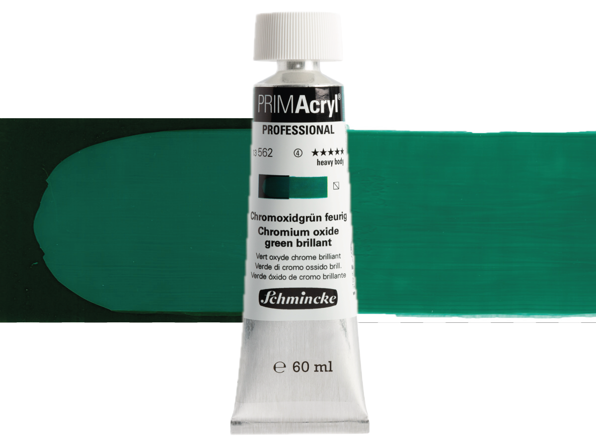 SCHMINCKE PRIMACRYL 60ML S4 562 CHROMIUM OXIDE GREEN BRILLANT 1