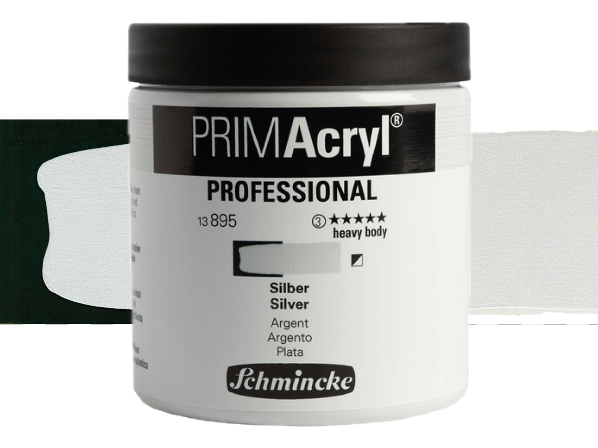 SCHMINCKE PRIMACRYL 237ML S3 895 SILVER 1