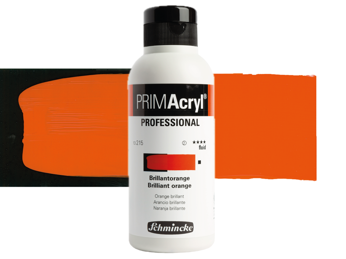 SCHMINCKE PRIMACRYL FLUID 250ML S2 215 BRILLIANT ORANGE 1
