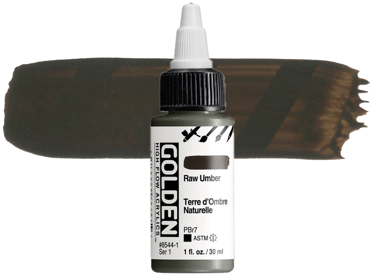 GOLDEN HIGH FLOW ACRYL 30ML S1 RAW UMBER 1