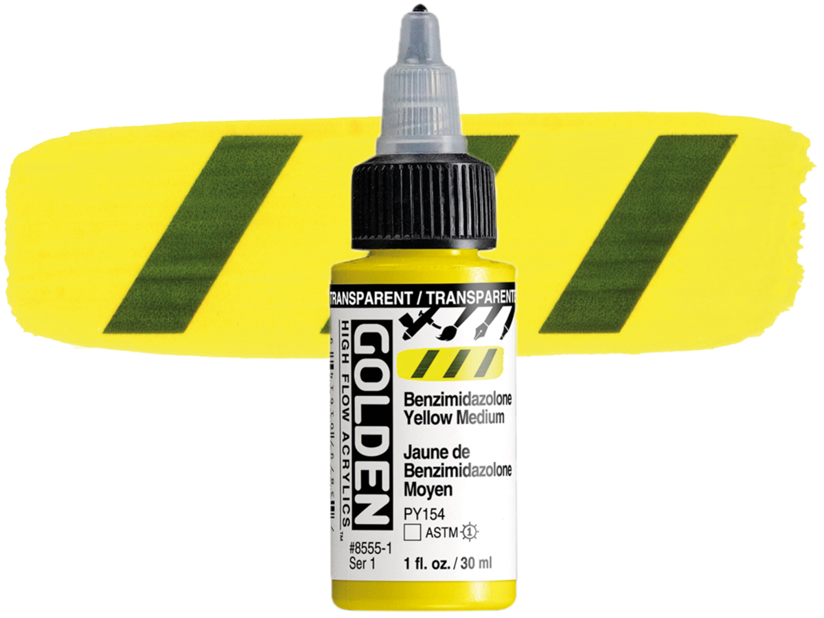 GOLDEN HIGH FLOW ACRYL 30ML S1 TR.BENZIMI.YELLOW MEDIUM 1