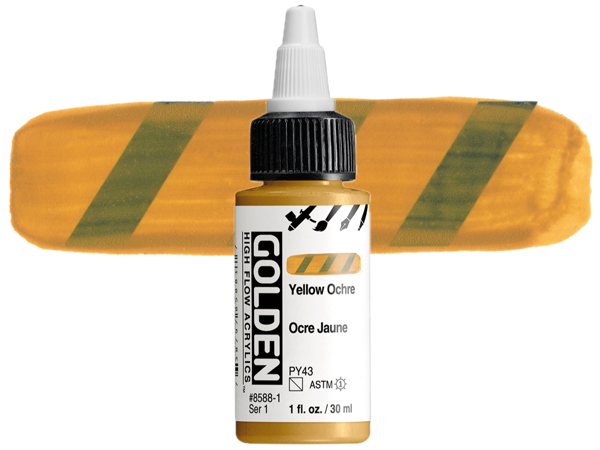 GOLDEN HIGH FLOW ACRYL 30ML S1 YELLOW OCHRE 1