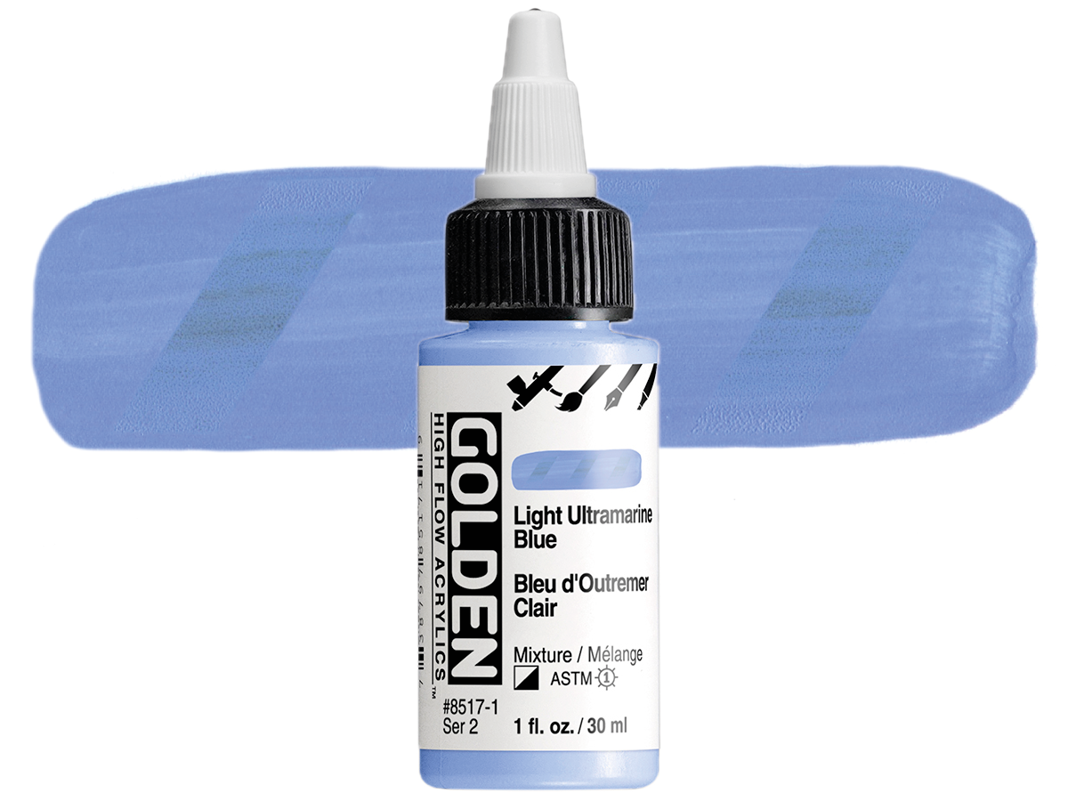 GOLDEN HIGH FLOW ACRYL 30ML S2 LIGHT ULTRAMARINE BLUE 1