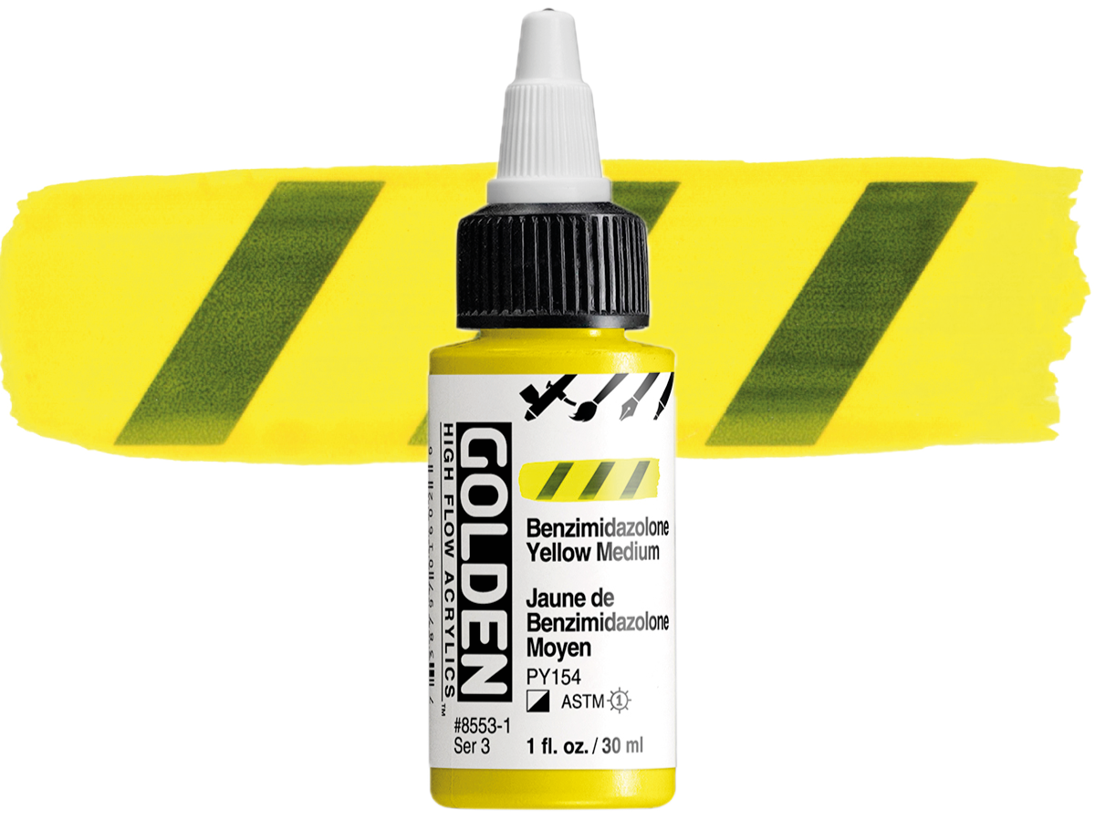 GOLDEN HIGH FLOW 30ML S3 BENZIMIDAZOLONE YELLOW MEDIUM 1
