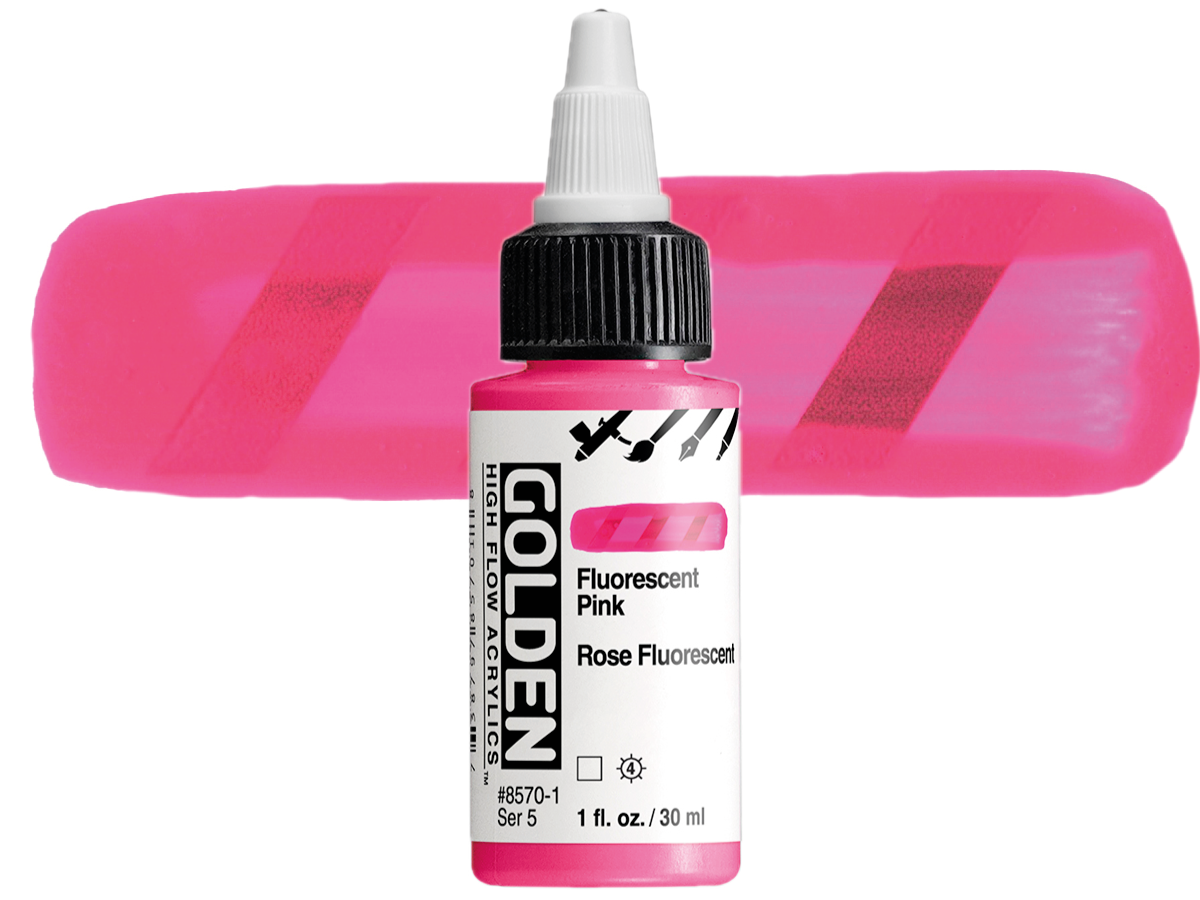 GOLDEN HIGH FLOW ACRYL 30ML S5  FLUORESCENT PINK 1
