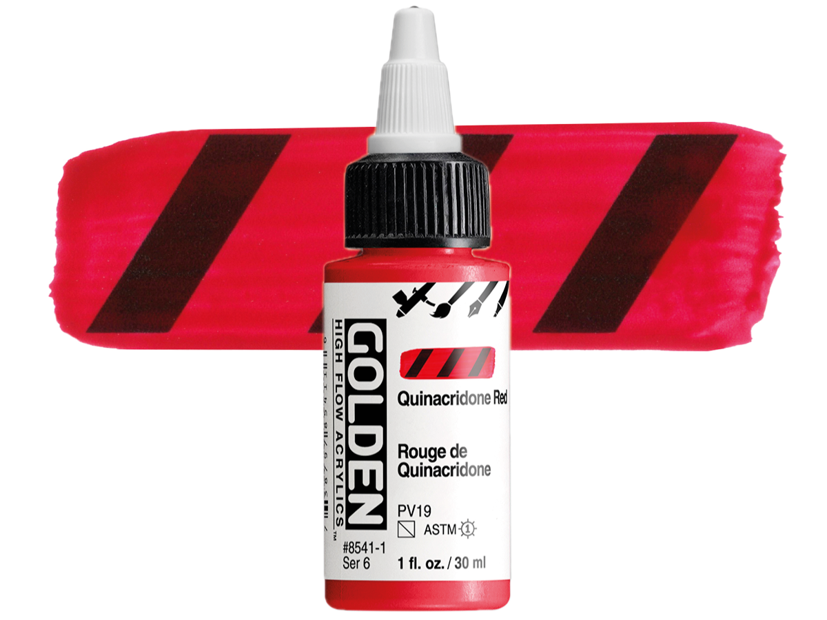 GOLDEN HIGH FLOW ACRYL 30ML S6 QUINACRIDONE RED 1