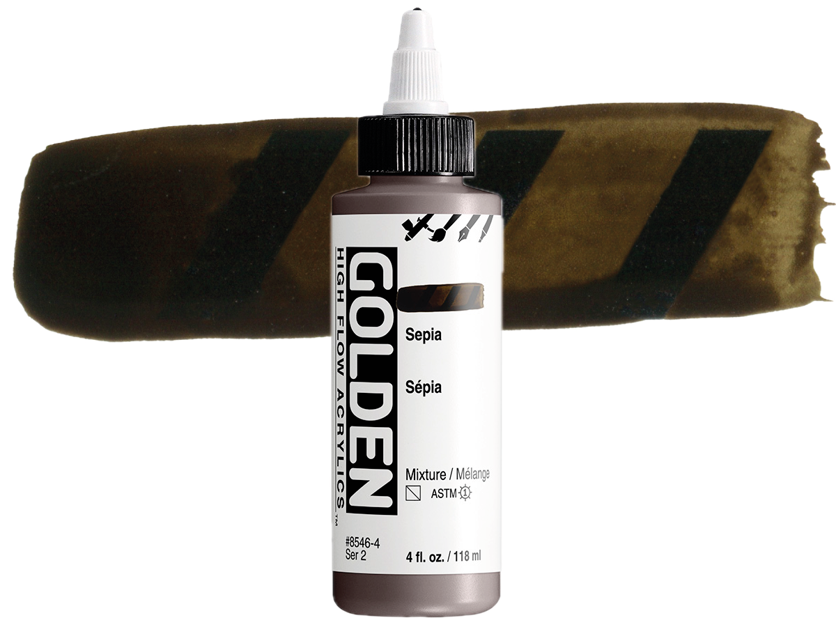 GOLDEN HIGH FLOW ACRYL 119ML S2 SEPIA 1