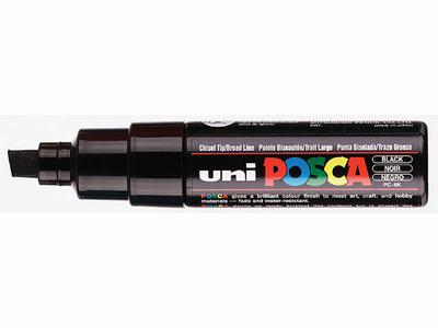 UNI POSCA PC8N SCHWARZ BREIT 1