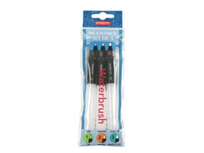 DERWENT WATERBRUSH SET  3X 1