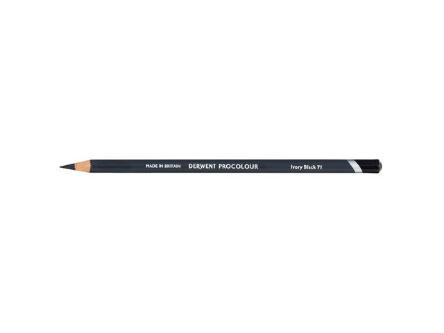 DERWENT PROCOLOUR BUNTSTIFT 71 IVORY BLACK 1