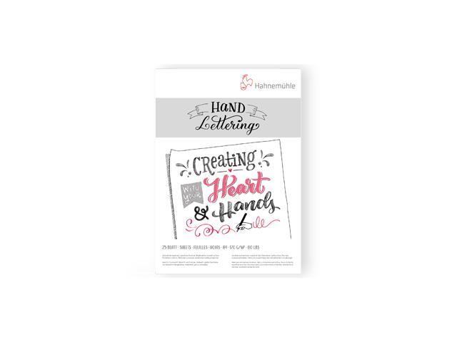 HAHNEMÜHLE HANDLETTERING BLOK TEKENPAPIER A5 170GRAM 25VEL 1