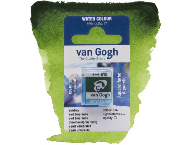 VAN GOGH AQUARELL 1/2 NÄPFCHEN 616 CHROMOXIDGRÜN FEURIG 1