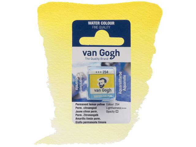 VAN GOGH AQUARELL 1/2 NÄPFCHEN 245  ZITRONENGELB 1