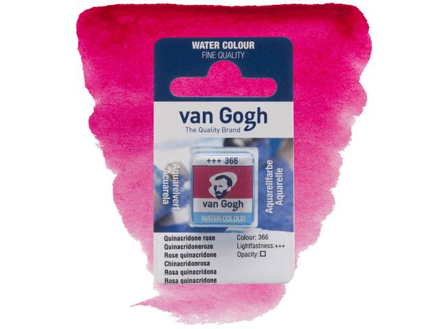 VAN GOGH AQUARELL 1/2 NÄPFCHEN 366 CHINACRIDONROSA 1