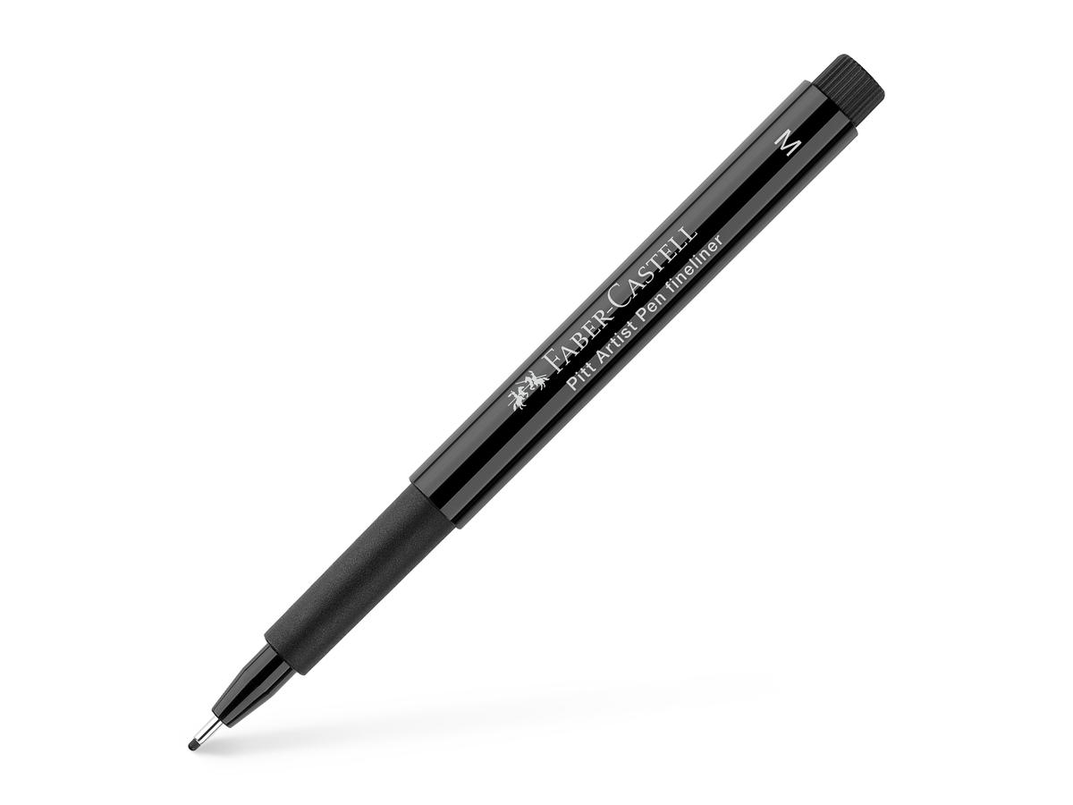 FABER-CASTELL PITT ARTIST PEN FINELINER MEDIUM ZWART 1